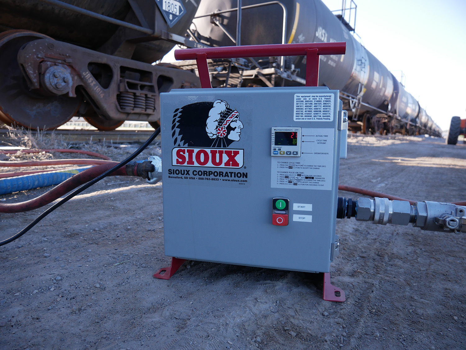 Sioux Air Churn for Rail Tank Car Heating